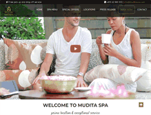 Tablet Screenshot of muditaspa.com